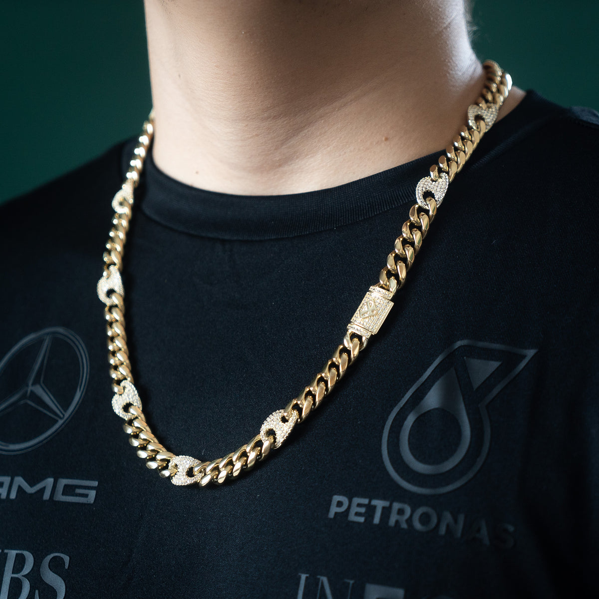 Miami G Puff Diamond Link 10mm Chain