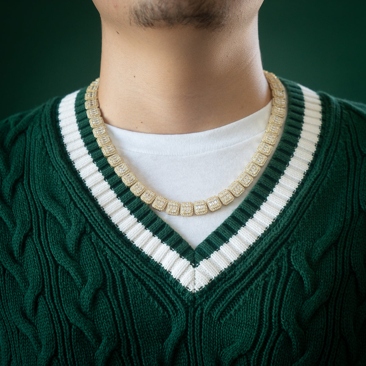 Square Baguette 6mm Chain