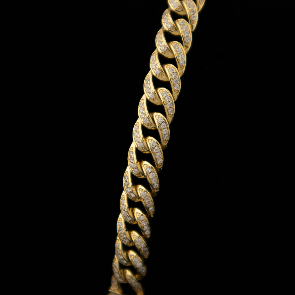 Miami Cuban Bracelet 9mm Diamonds