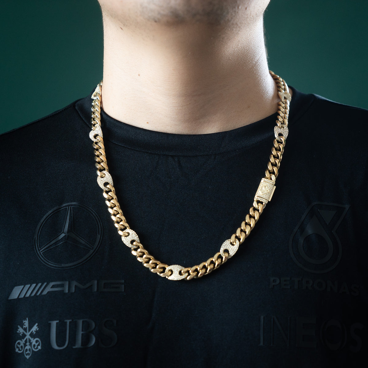 Miami G Puff Diamond Link 10mm Chain