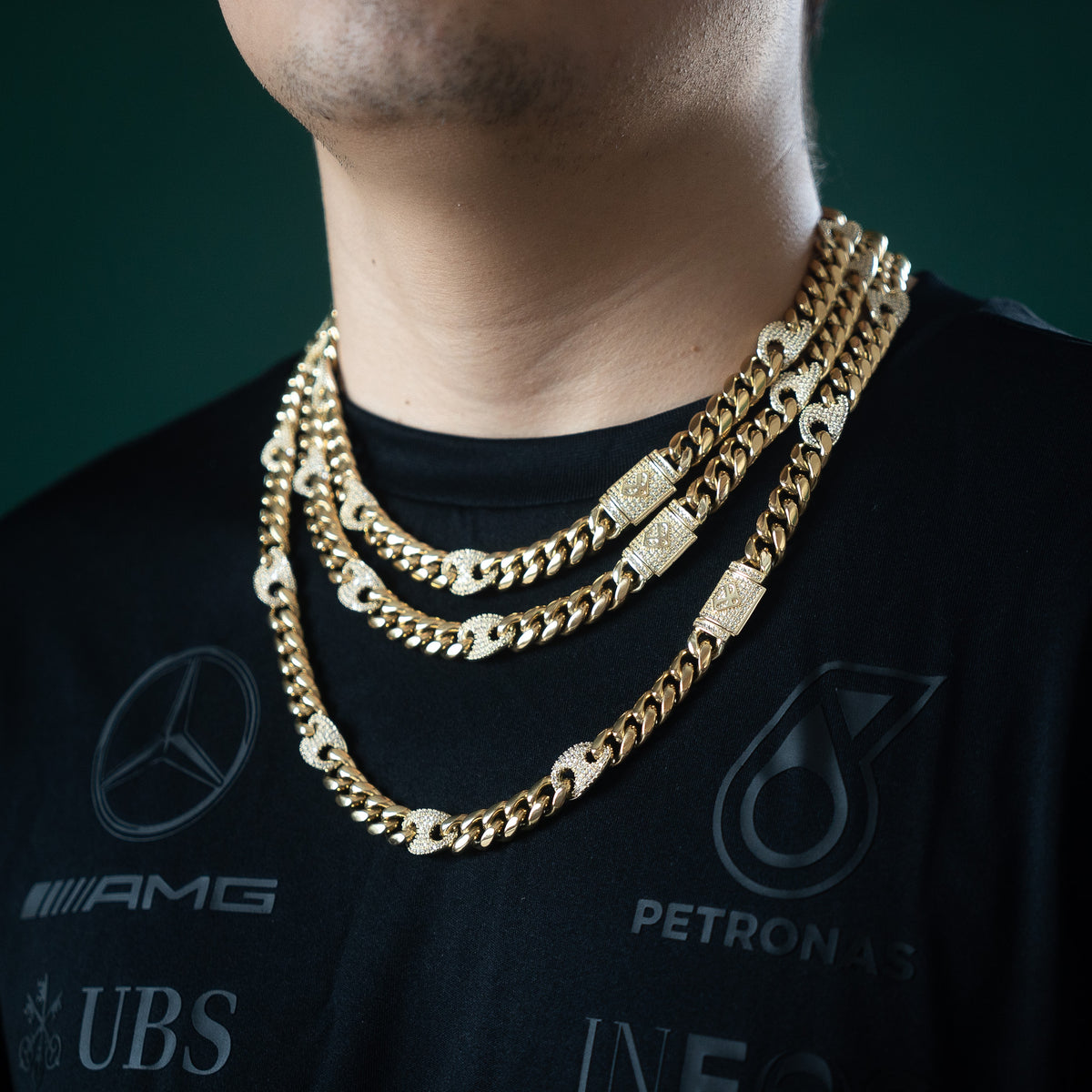Miami G Puff Diamond Link 10mm Chain