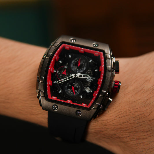 Tecno Pavé Infinity Drive – Gunmetal/Red Edition