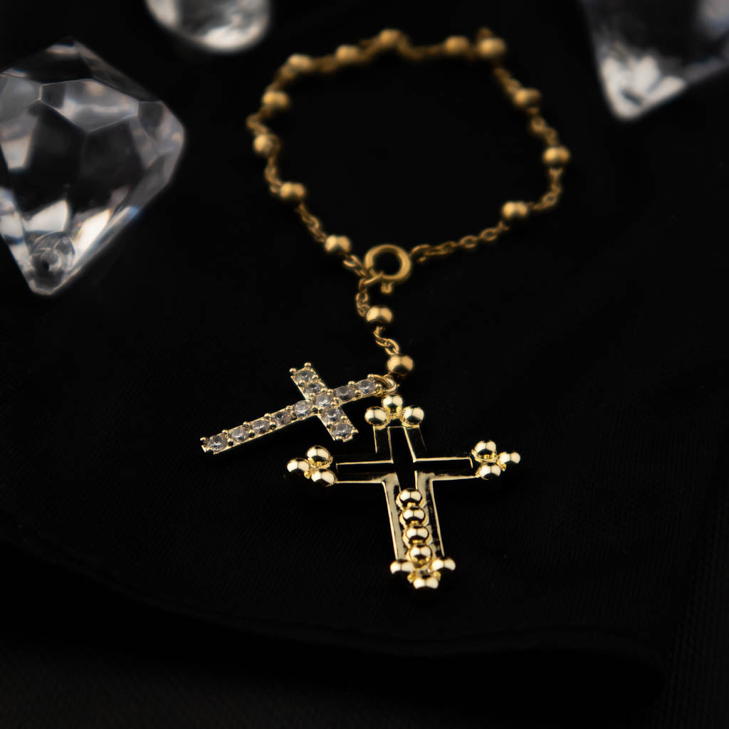 Rosario de Mano Luxury Color Oro