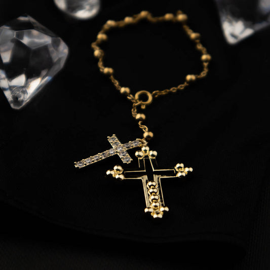 Rosario de Mano Luxury Color Oro