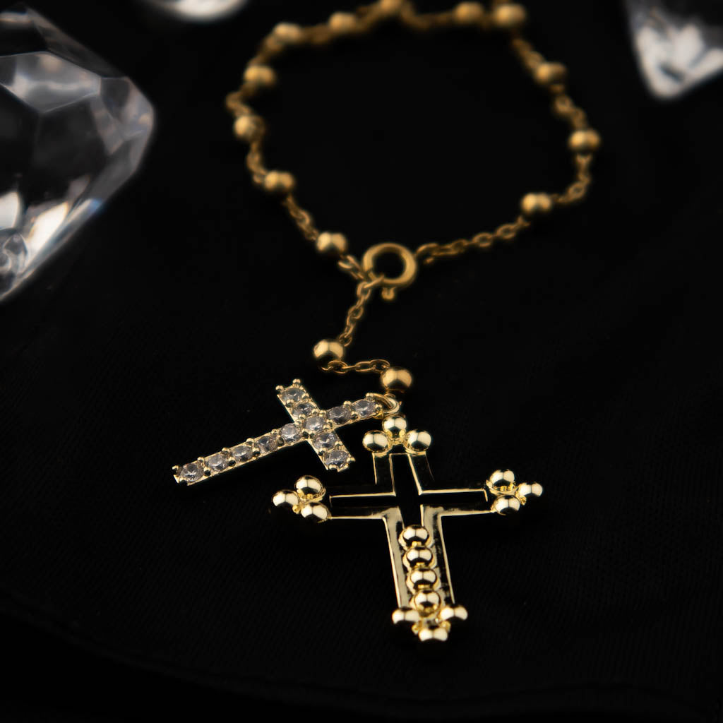 Rosario de Mano Luxury Color Oro