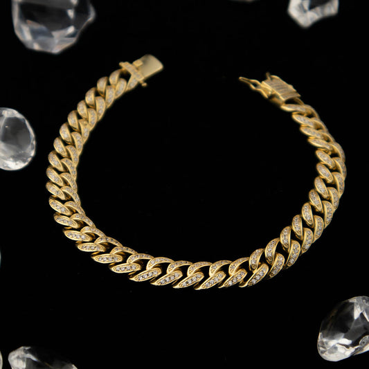Miami Cuban Bracelet 9mm Diamonds