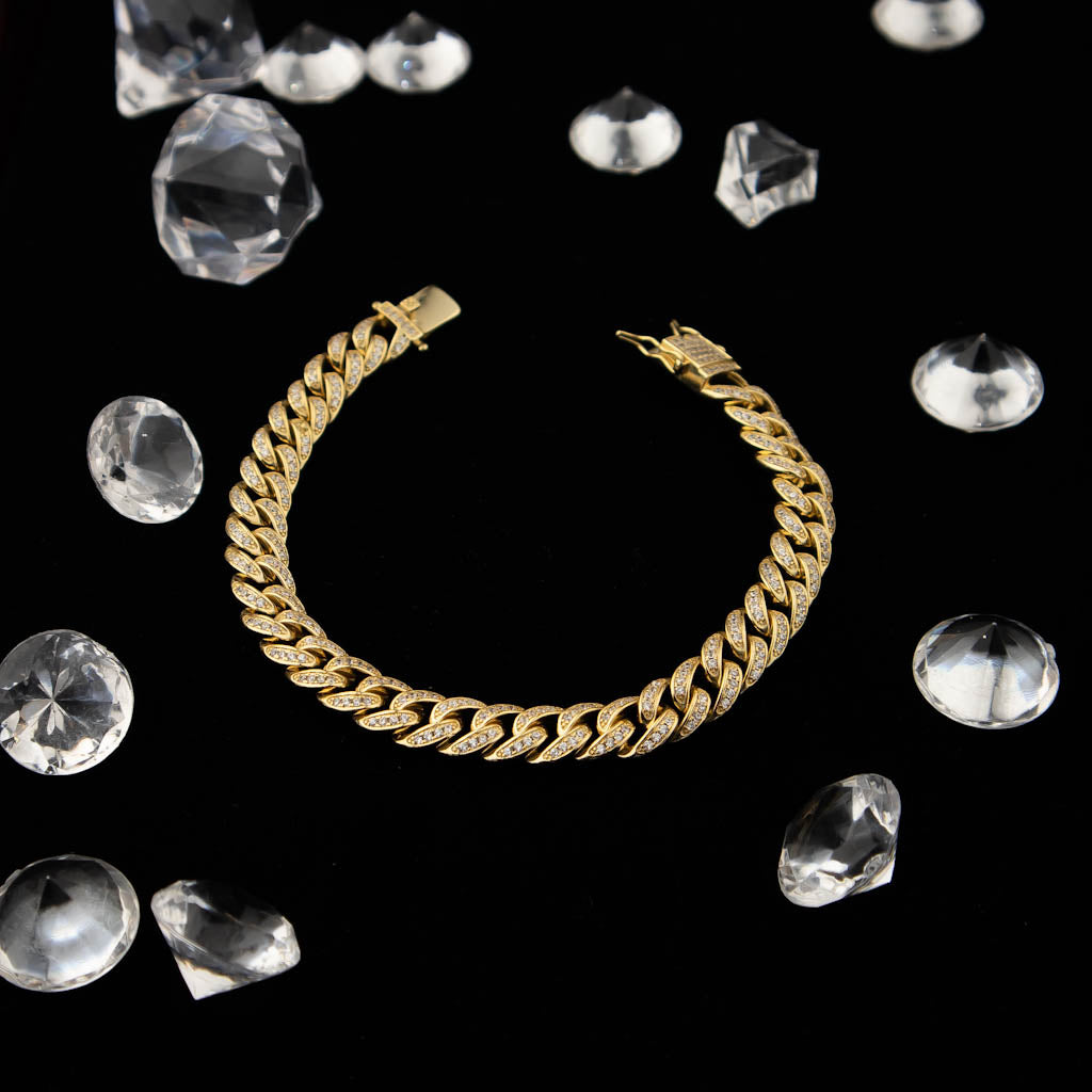 Miami Cuban Bracelet 9mm Diamonds