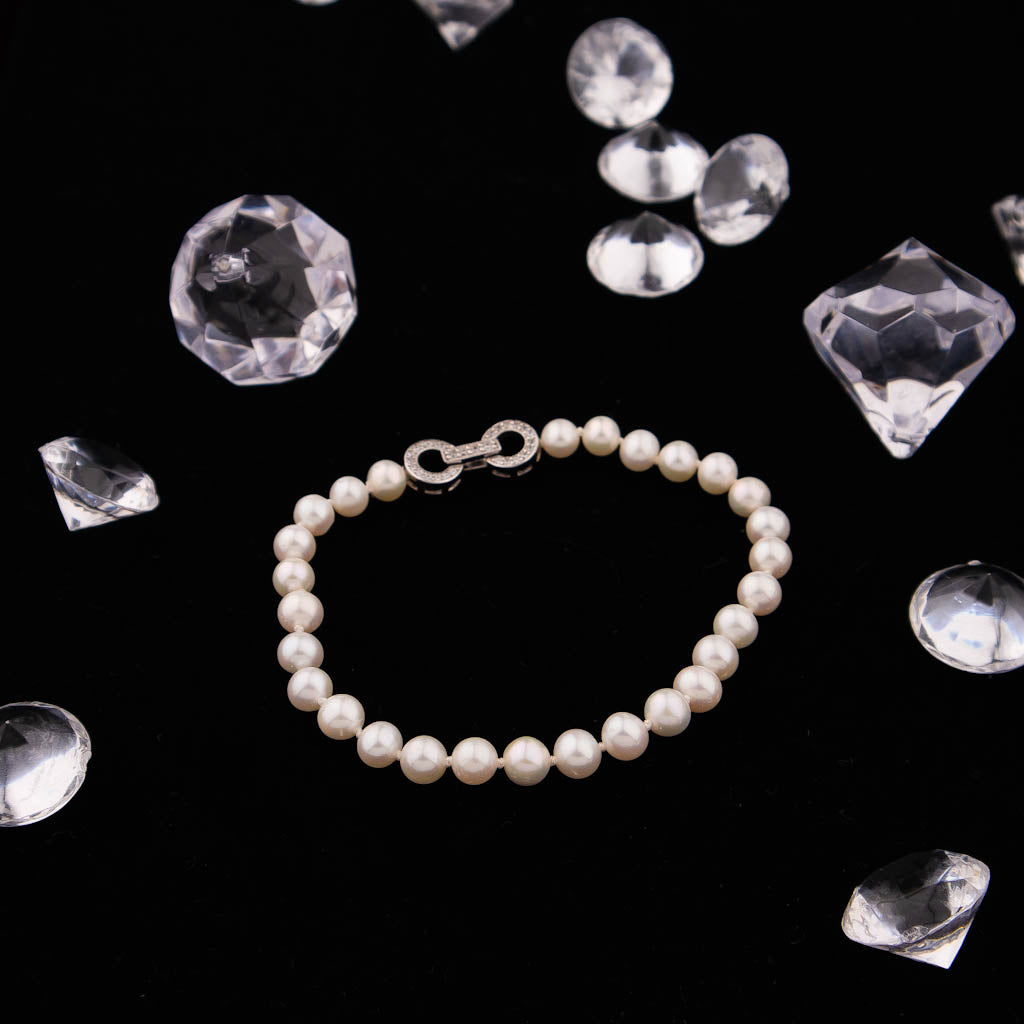 Pearl Bracelet 6mm White