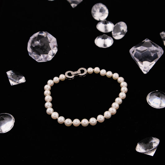 Pearl Bracelet 6mm White