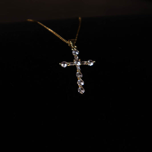 Luxury Cross Diamonds Elegant Pendant